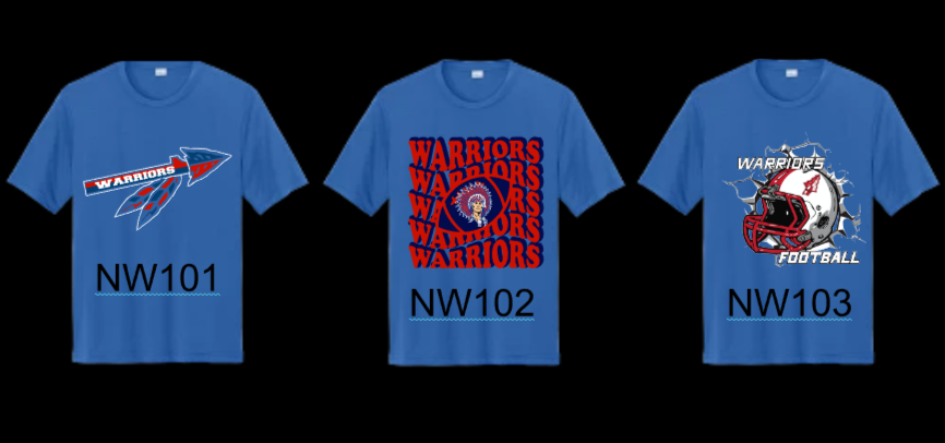 NEW NW Warriors Football T-SHIRT